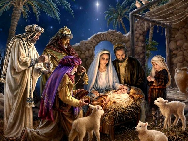 chúa Giêsu được sinh ra trên máng cỏ