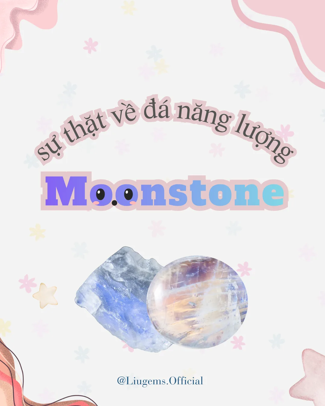 Moonstone có thật sự là đá năng lượng? 4 combo trong bộ ảnh LIUGEMS