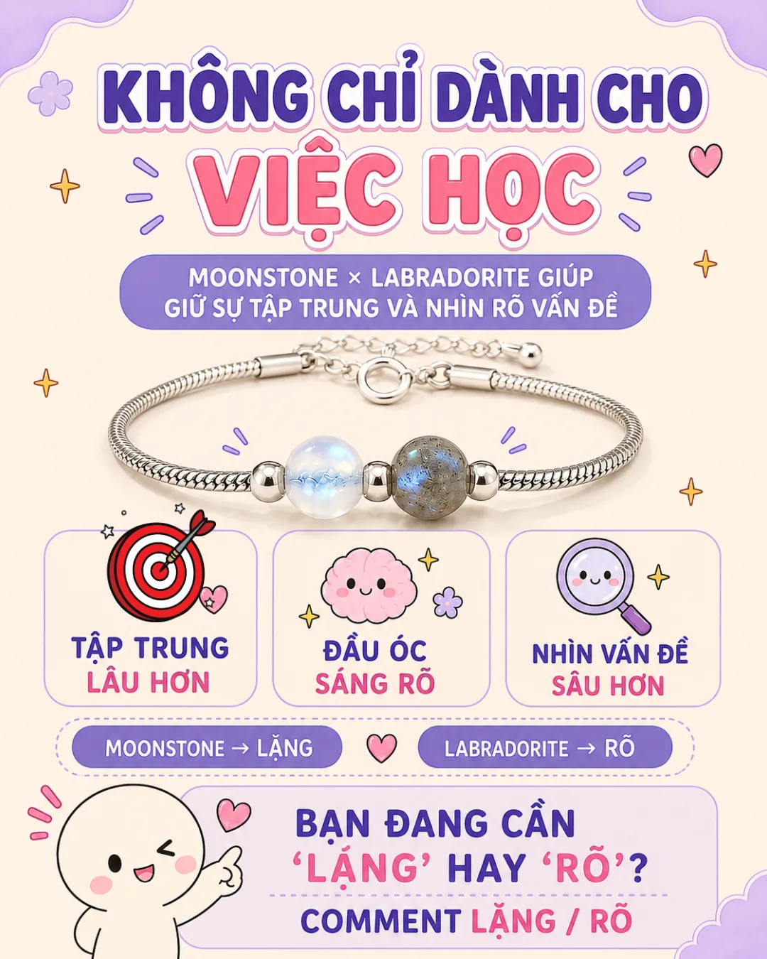 Chấm đen, vệt sẫm trong Labradorite có phải đá lỗi không?