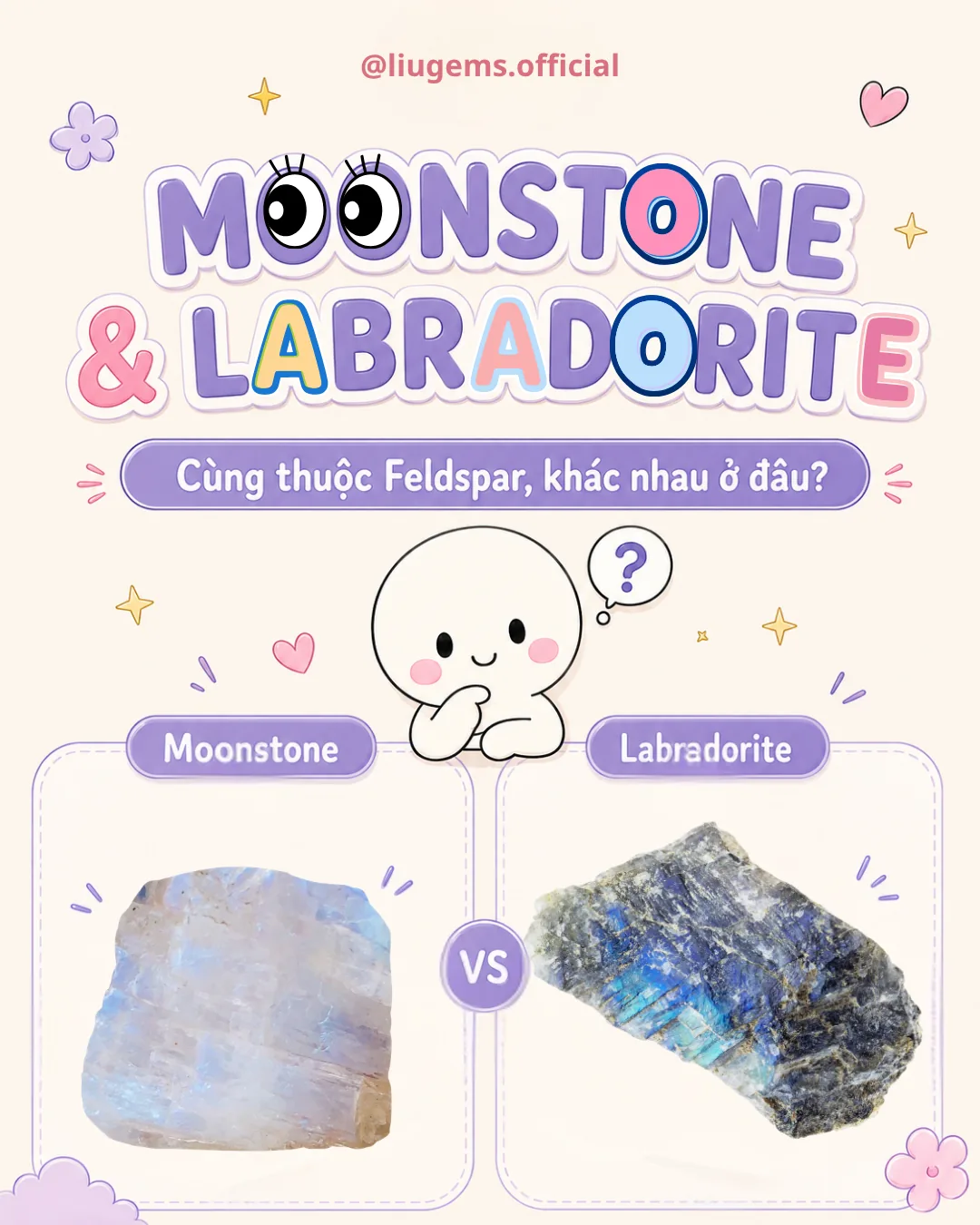 Moonstone và Labradorite khác nhau ở đâu? 4 điểm phân biệt