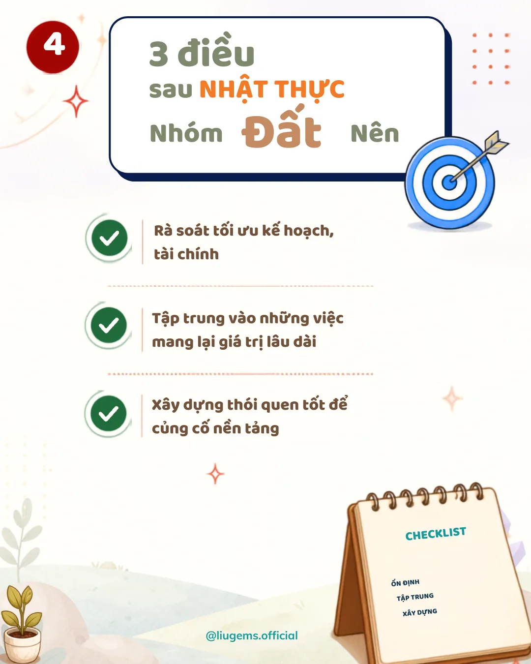 3 việc Nhóm Đất đừng vội làm