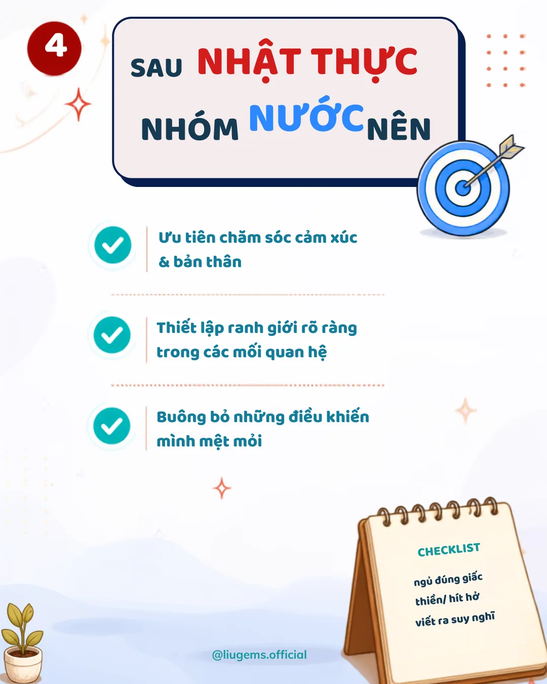 Nhóm Nước cần cẩn thận điều gì khi cảm xúc bị chao đảo?