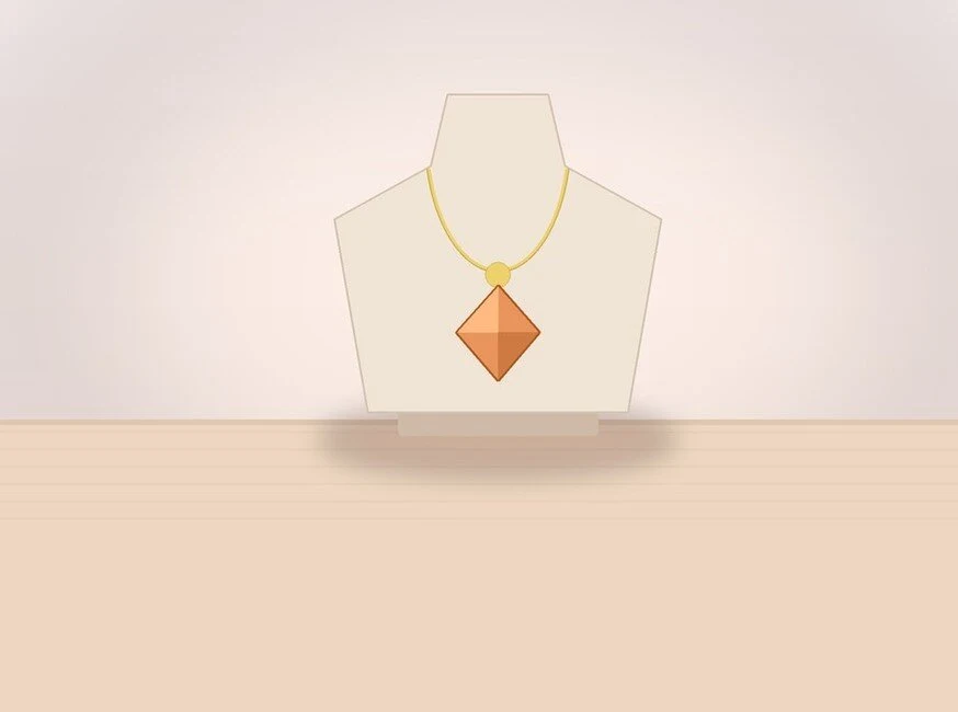 Mặt dây chuyền Nhện phong thuỷ Aquamarine 
